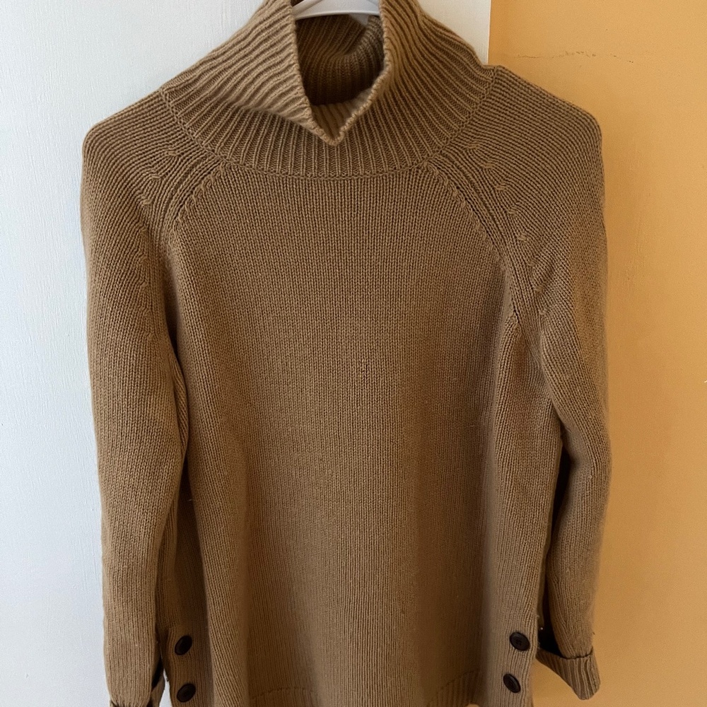 Garnet Hill Cashmere Turtleneck Sweater XS